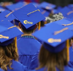 CCA graduation caps and gowns.