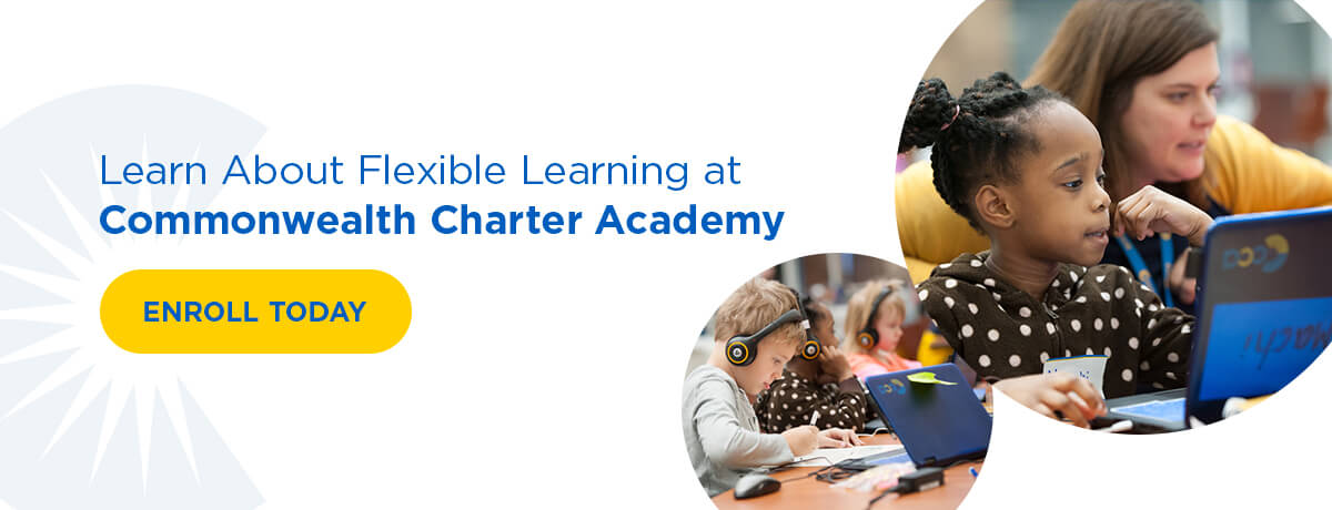 Graphic: Learn about flexible learning at CCA.