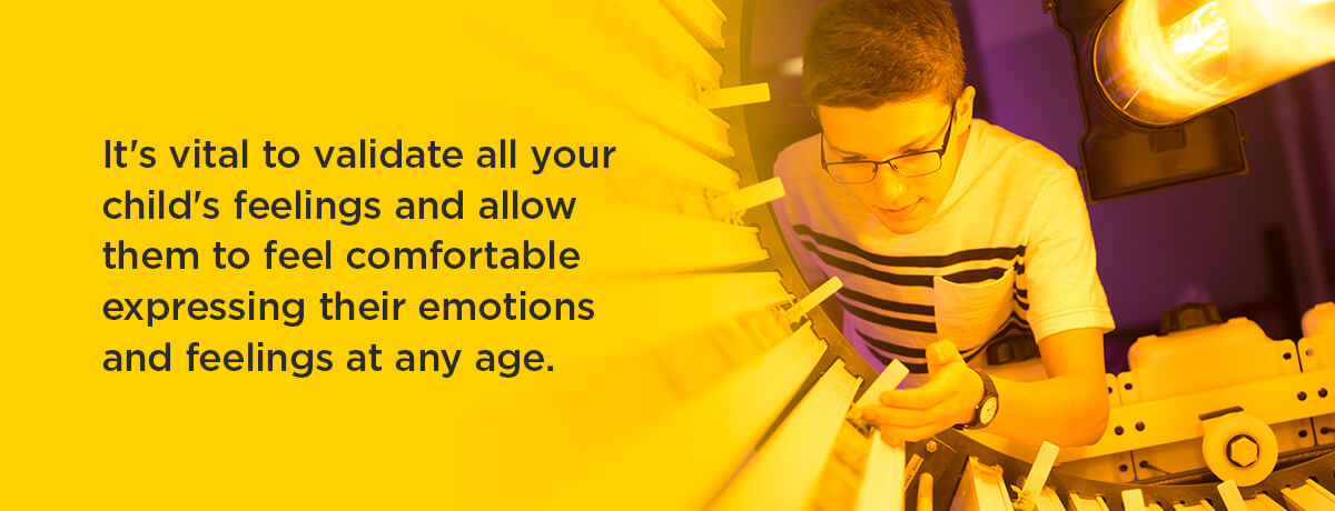 Graphic: It's vital to validate your child's feelings.