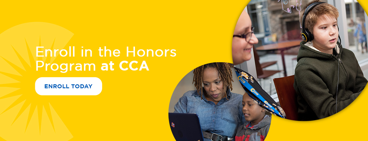Graphic: Enroll in the Honors Program at CCA