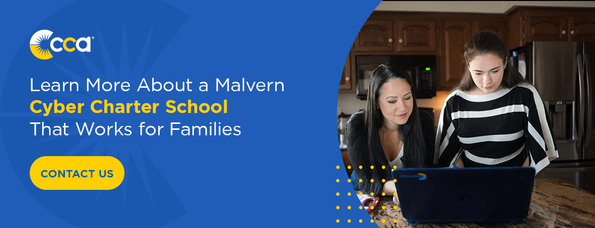 Graphic: a Malvern cyber charter school that works for families