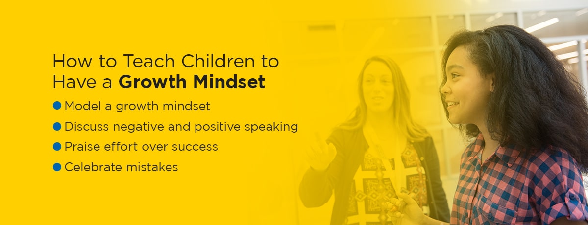 Graphic: how to teach children to have a growth mindset
