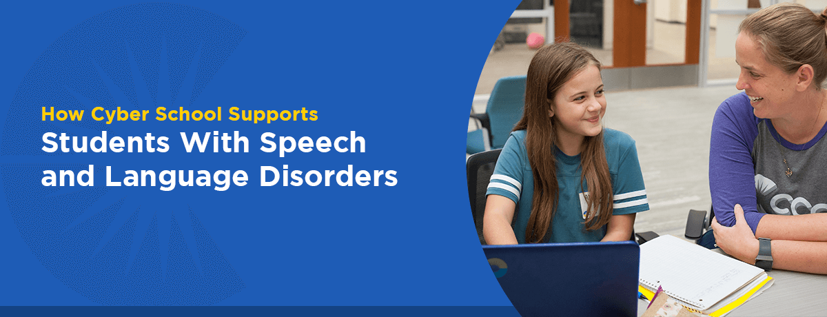 Graphic: How cyber school supports students with speech & language disorders