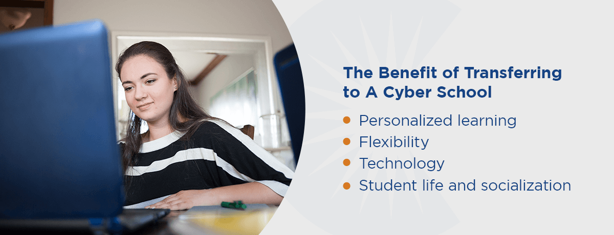 Graphic: the benefits of transferring to a cyber school