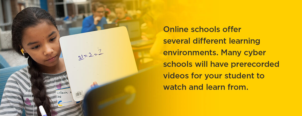 Online school offers several different learning environments