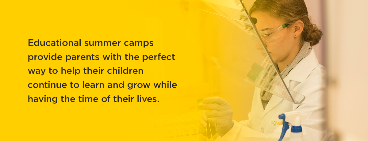 Educational summer camps provide the perfect way to help children continue to learn 