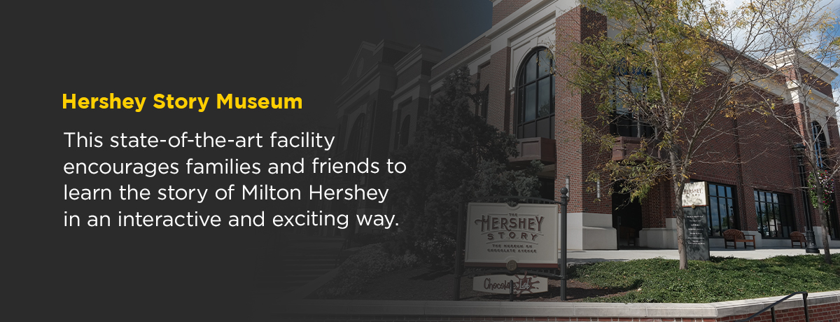 learn the story of Milton Hershey in an interactive and exciting way. 