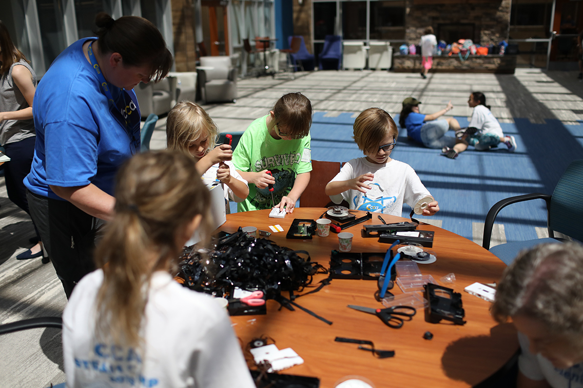 CCA students steam camp field trip